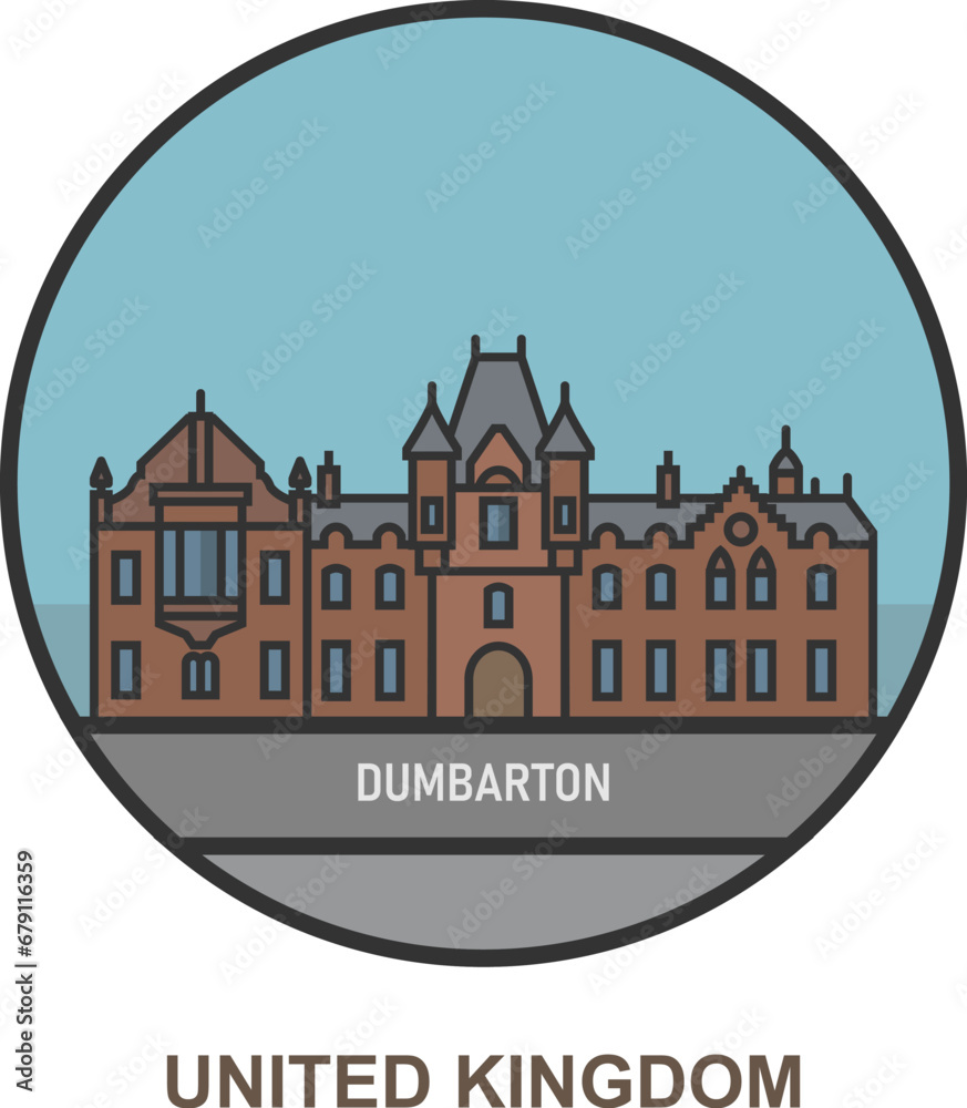 Dumbarton. Cities and towns in United Kingdom