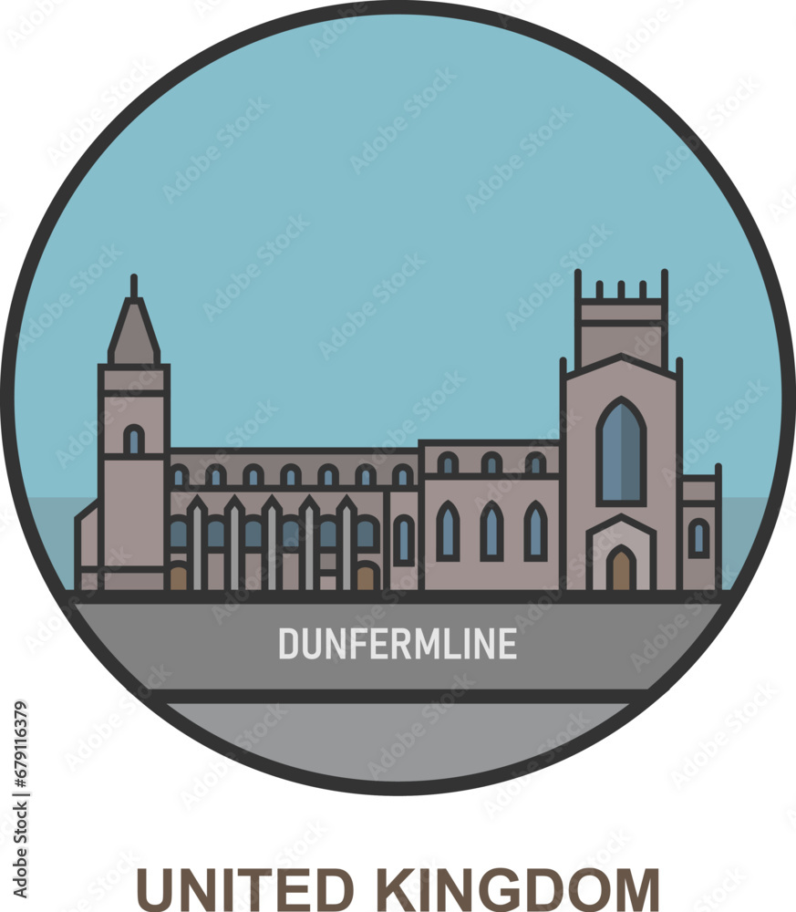Dunfermline. Cities and towns in United Kingdom