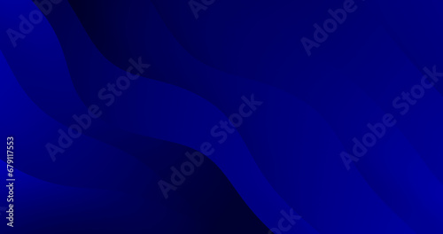 Elegant navy blue wavy dynamic pattern. Curved creative layout illustration. Christmas festive creative night background. 3d waves banner. Dynamic business backdrop. Light electric royal blue color