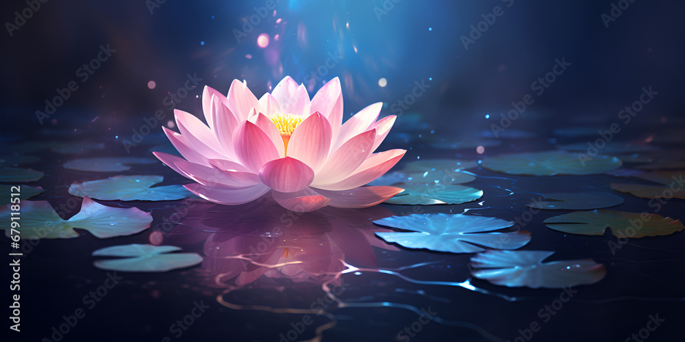 Beautiful pink lotus flower, The lotus is the flower we used to