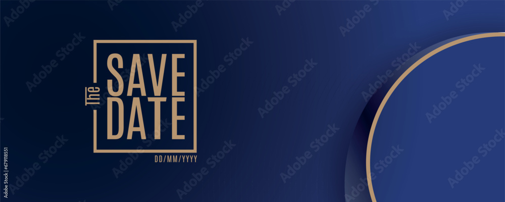 Save the date banner. Can be used for business, marketing and ...