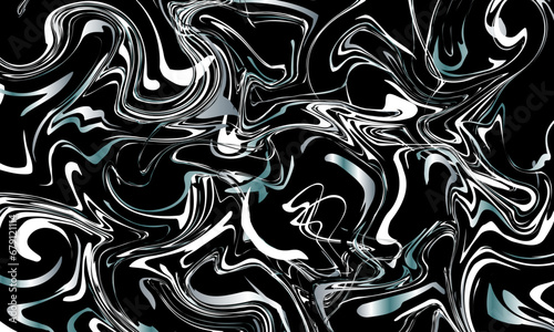 Abstract colorful fluid art background. black liquid motion.