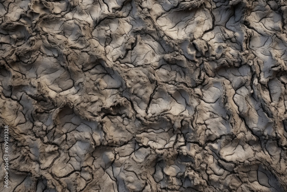 macro of mud clumps