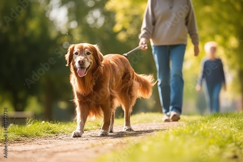 dog walking with a limp due to arthritic condition