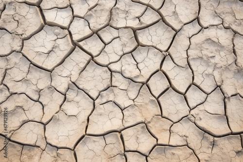 dry, cracked desert sand in arid region