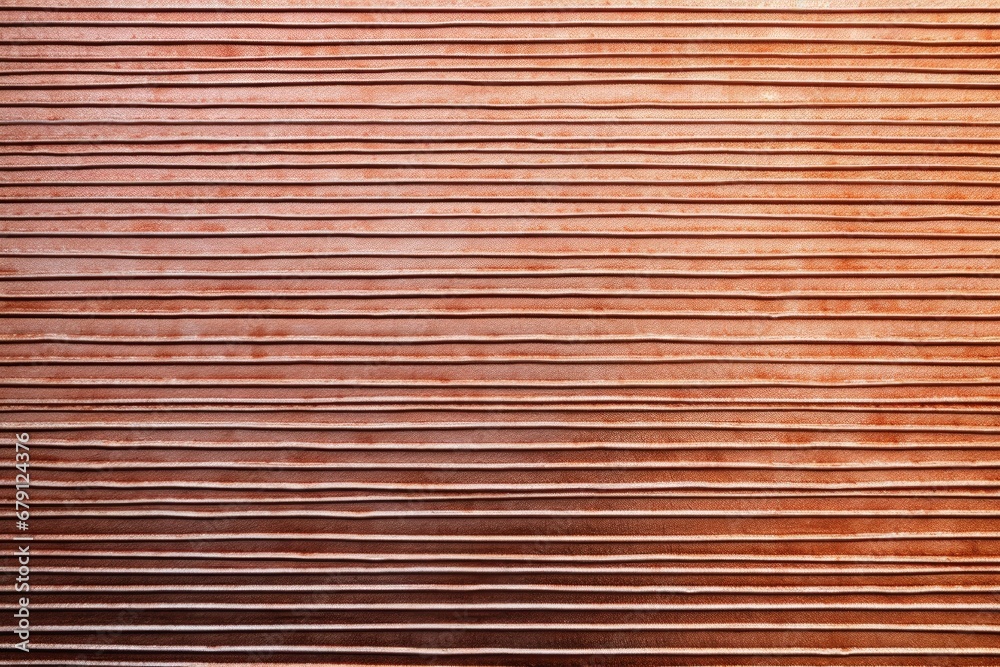 a flat view of a copper sheet with long grooves a flat view of a copper sheet with long grooves