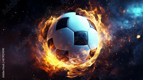 soccer ball in action