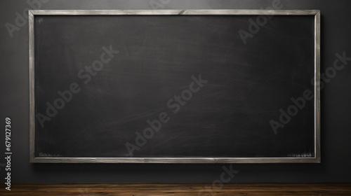 A blackboard mounted on a wall