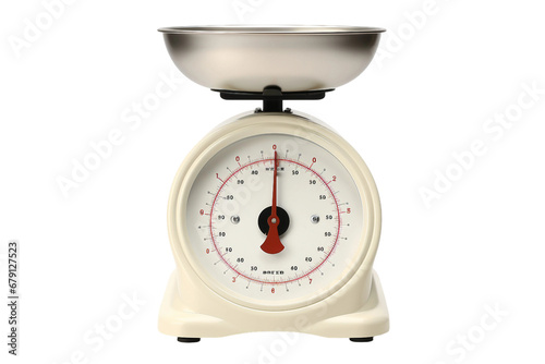Kitchen Scale Isolated on Transparent Background. Ai