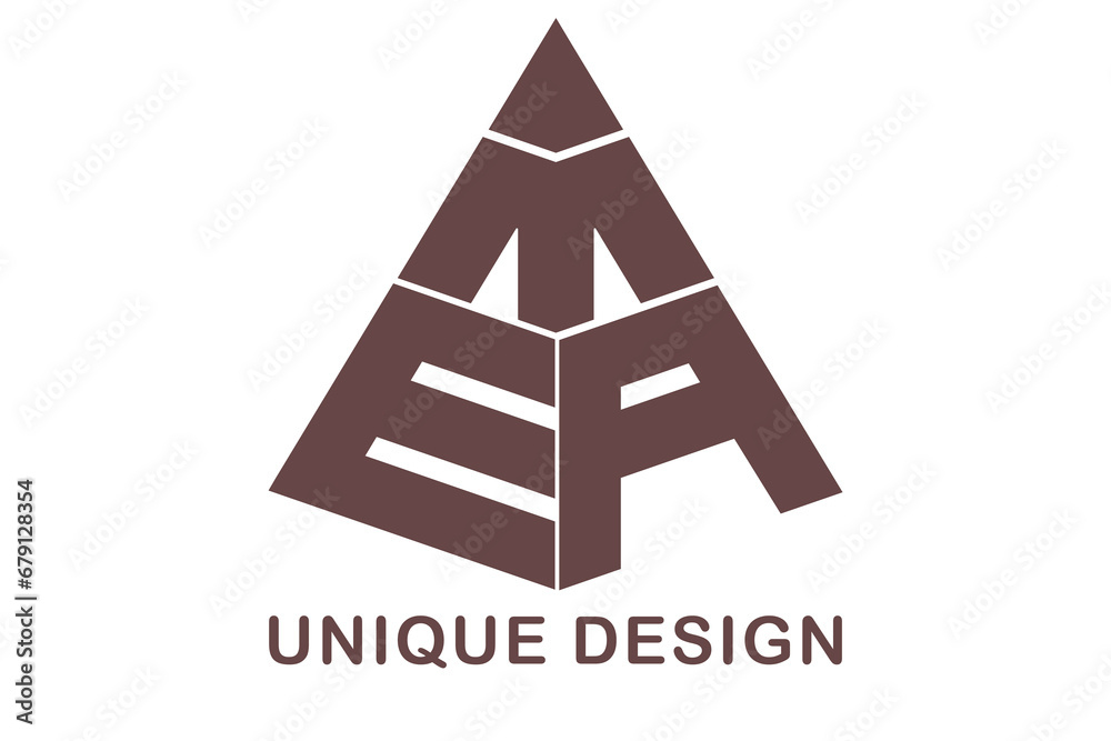 MEA, ME, logos. Abstract initial monogram letter alphabet logo design
