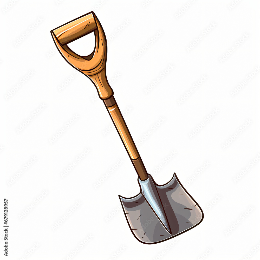 Gardening shovel Illustration of garden tool