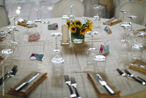 wedding table set © Дарья Ермолович