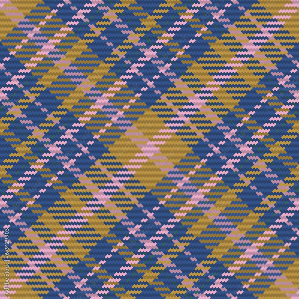 Seamless pattern of scottish tartan plaid. Repeatable background with check fabric texture. Vector backdrop striped textile print.
