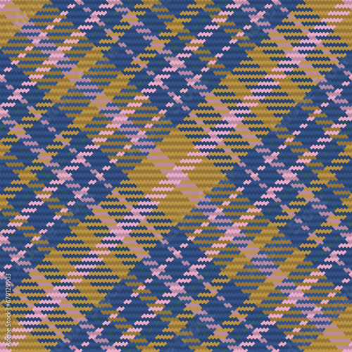 Seamless pattern of scottish tartan plaid. Repeatable background with check fabric texture. Vector backdrop striped textile print.