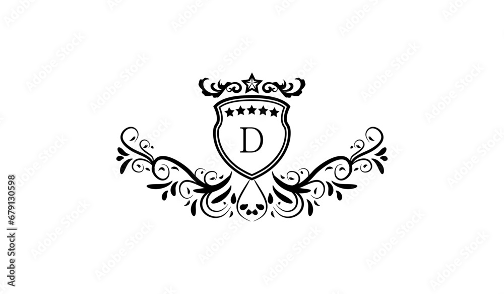 illustration of a skull with a crown logo d illustration of a skull with a crown logo d