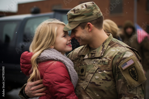 Joyous Return: Heartwarming Military Homecoming Celebration