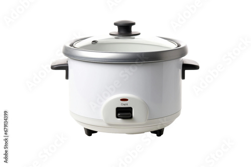 Rice Cooker Isolated on Transparent Background. Ai