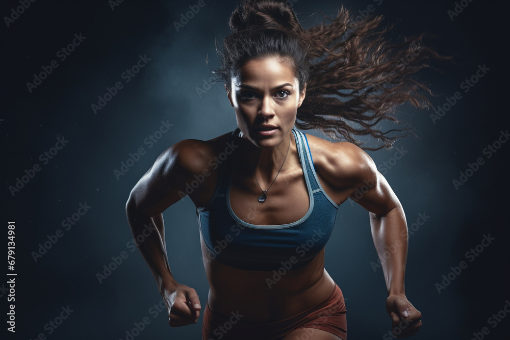 Fitness Fusion: Athlete Seamlessly Integrates Running and Strength Work in Studio Fitness Fusion: Athlete Seamlessly Integrates Running and Strength Work in Studio