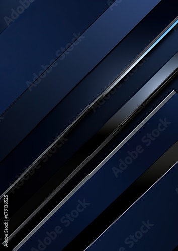 Corporate banner template dark blue silver and black