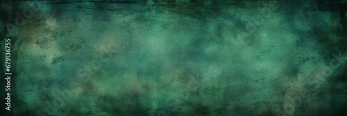 Grunge dark green digital art paper banner design