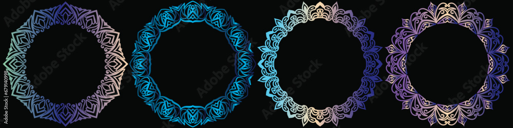 coloring art frame pattern design. coloring art frame pattern design.