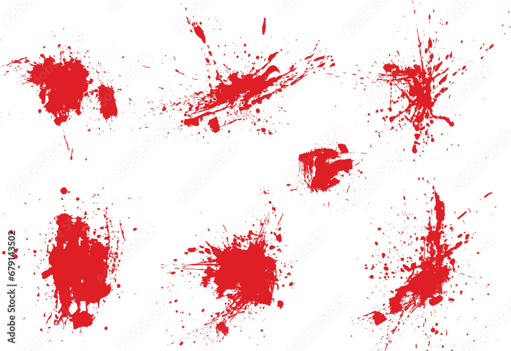 Blood spatter splash bloodstain collection