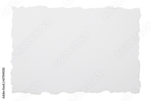 端を引きちぎられた白い紙の背景テクスチャー photo