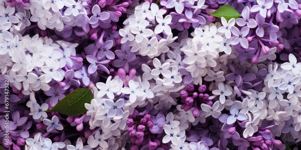 Beautiful spring floral background of purple lilac