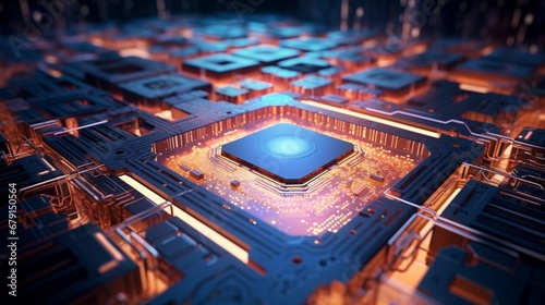 the virtual realm of quantum CPUs and their unique processing abilities.