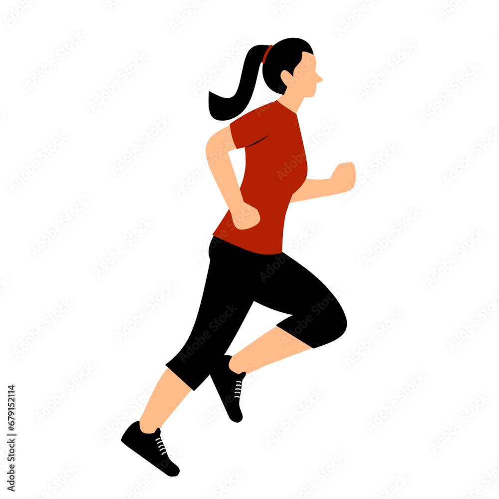 woman running