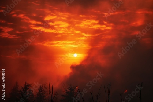 wildfire forest fire Engulfs Woods Fire Spreads Wildly © Muhammad Shoaib