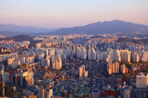 Photography Seoul cityscape in South Korea