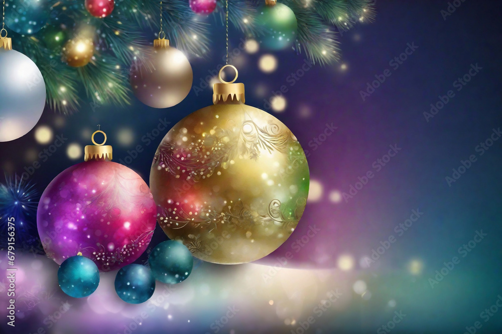  beautiful modern christmas background with bokeh with space for text
