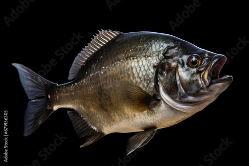Piranha fish (Pygocentrus nattereri) close up © Venka