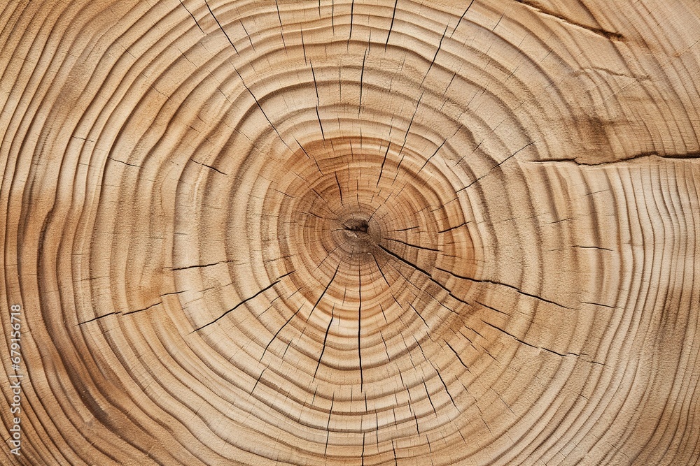 Cross section of an acacia log on a white background Cross section of an acacia log on a white background