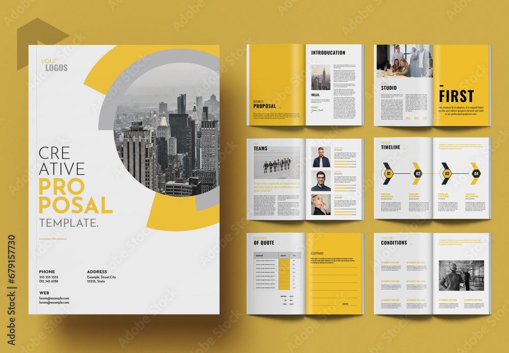 Proposal Stock Business Proposal Stock Template | Adobe Stock