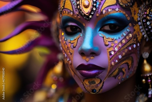 Girl in carnival mask