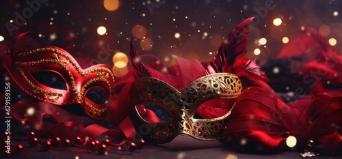 Carnival masks background