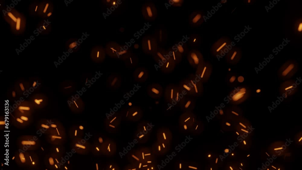 Gleaming sparkles float endlessly in a 3D loop, conjuring a spectacle