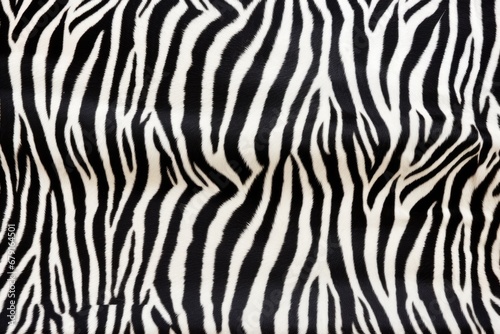 close up of zebra fur for a black and white stripe pattern