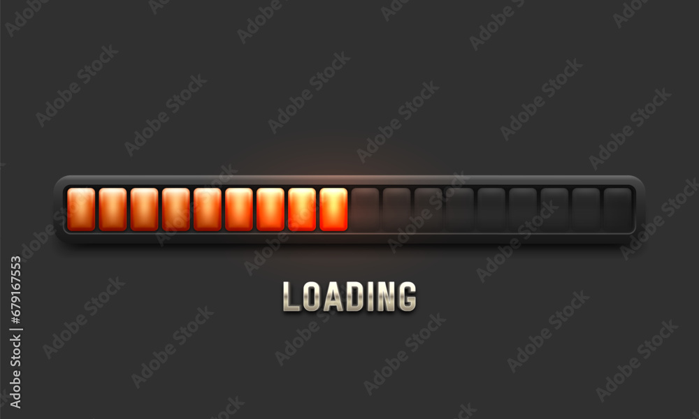 Progress loading bar. Downloading process. Concept technology. Vector illustration. Progress loading bar. Downloading process. Concept technology. Vector illustration.