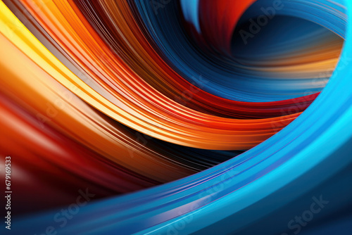 Dynamic and modern 3D background with a splash of colors. Great for futuristic graphic designs. Copy space included. ai generative