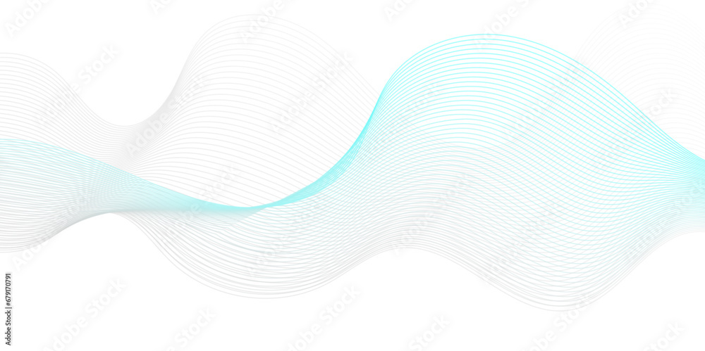 Abstract blue wave geometric Technology, data science frequency gradient lines on transparent background. Isolated on white background. blue and white wavy stripes background. Abstract blue wave geometric Technology, data science frequency gradient lines on transparent background. Isolated on white background. blue and white wavy stripes background.