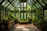 Green house. Living with environment. Eco living concept.