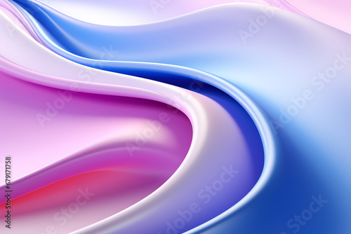 Abstract colorful silk fabric background, fluid colorful smooth silky shapes