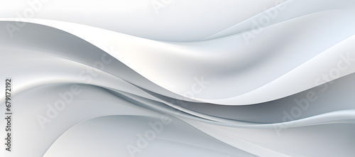 Abstract white floating wave design wallpaper