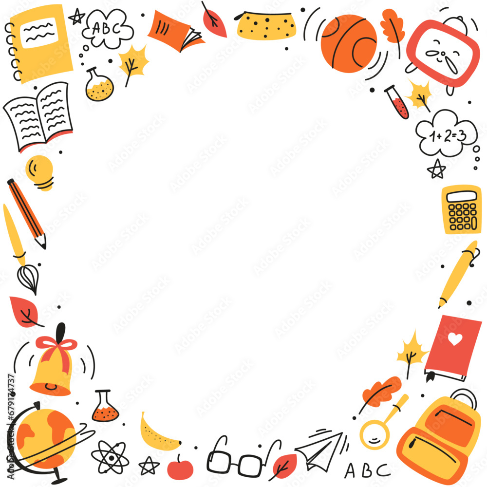 Background for school, school theme, school doodles, inscription in a notebook, training, lessons, time for training, Set of school tools, set of education icons, back to school Background for school, school theme, school doodles, inscription in a notebook, training, lessons, time for training, Set of school tools, set of education icons, back to school