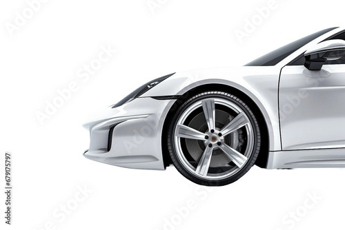 Precision and Power Sports Car Shot Isolated on transparent background