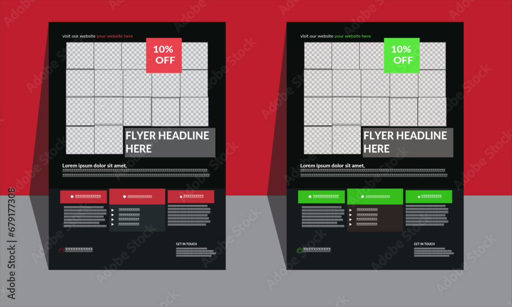 car rent flyer | car wash flyer | luxury car service flyer | modern design layout in two colors