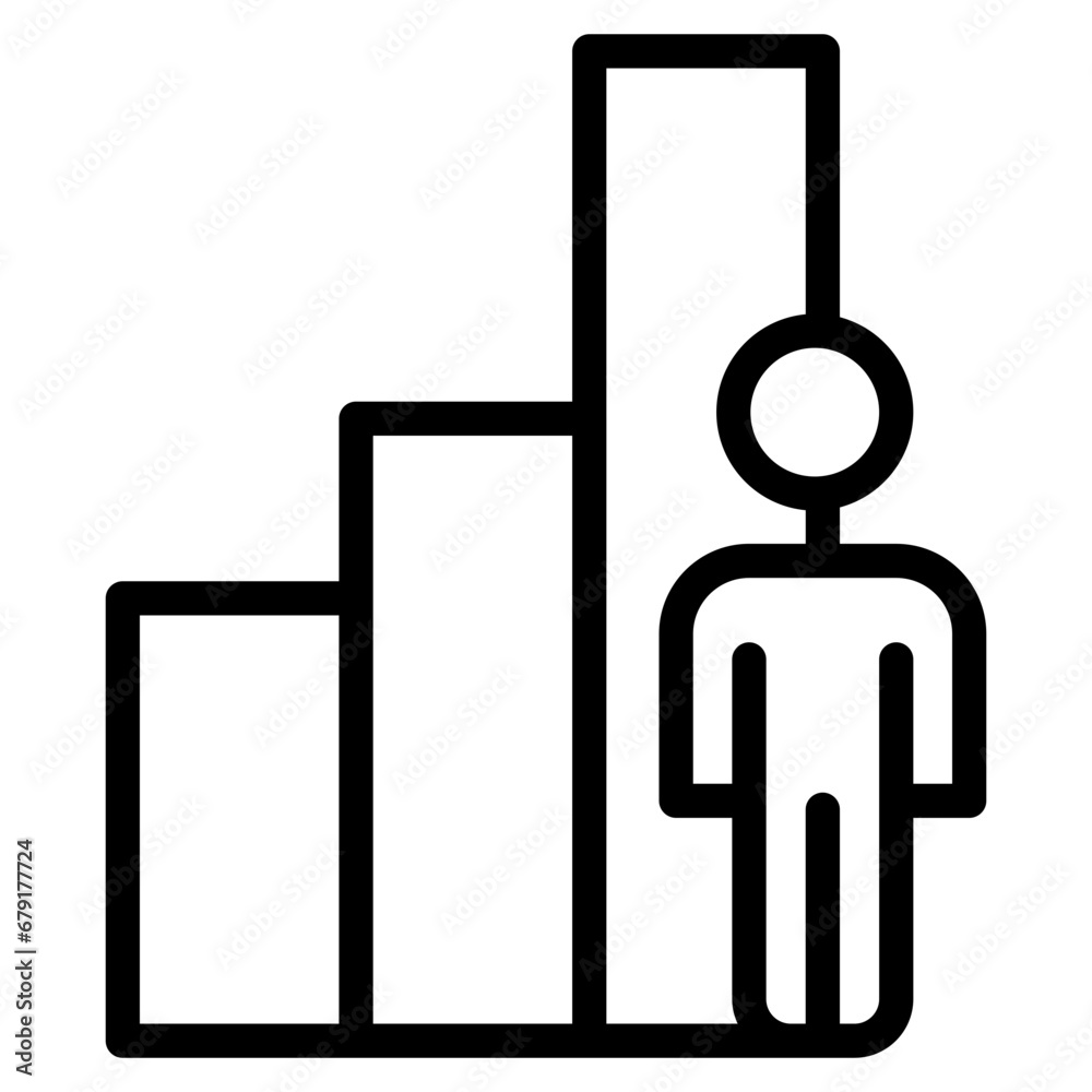 person growth line person growth line